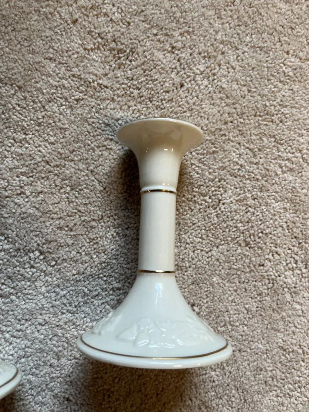 Vintage Lenox Fruits of Life Candlesticks Pair